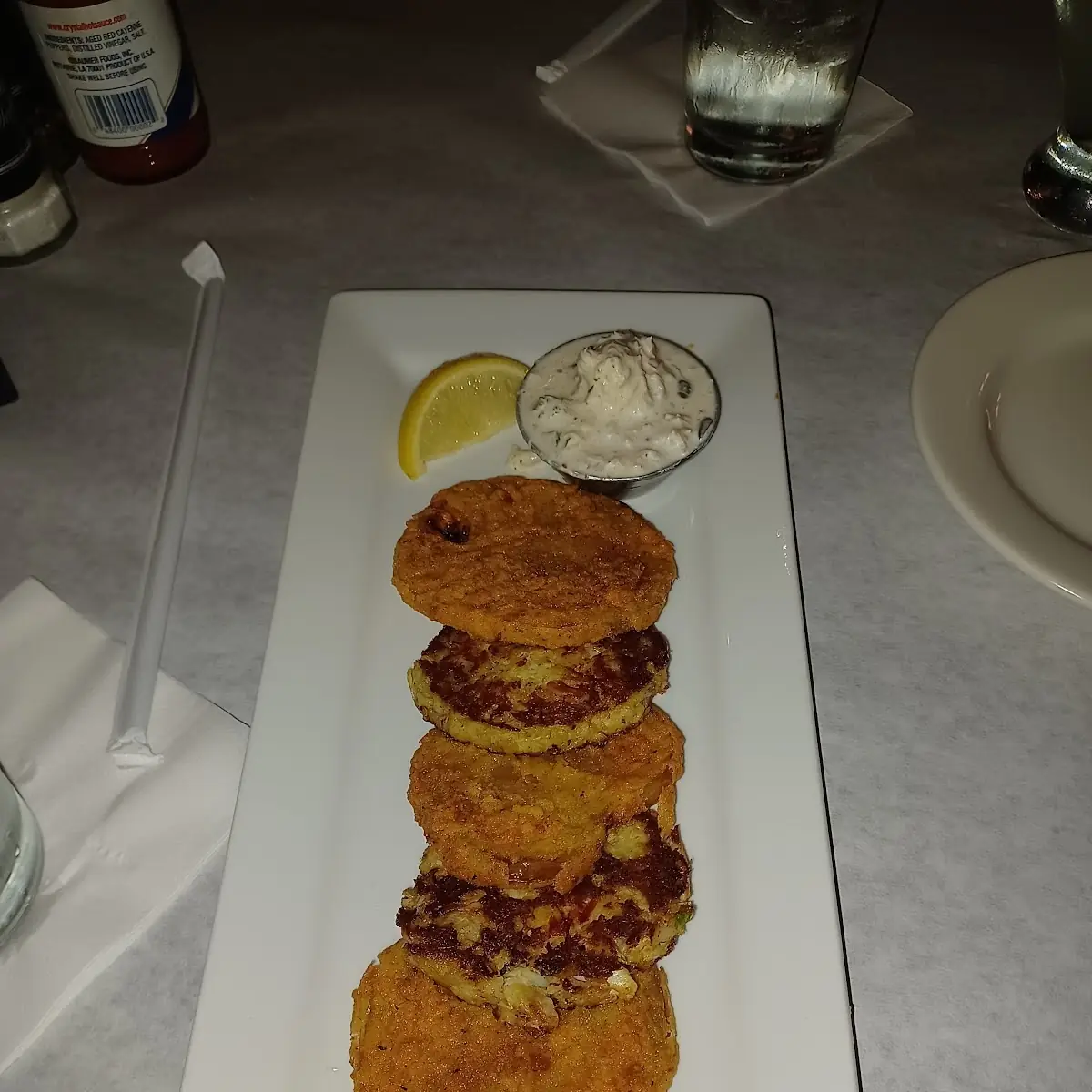 Crab Cakes and Fried Green Tomatoes