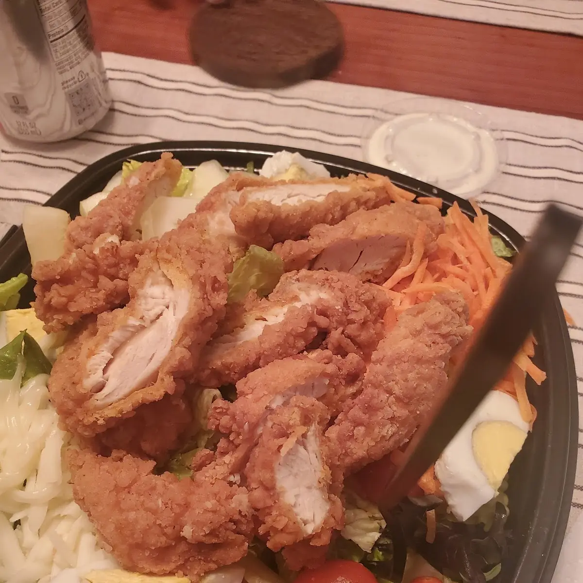 Fried Chicken Tender Salad