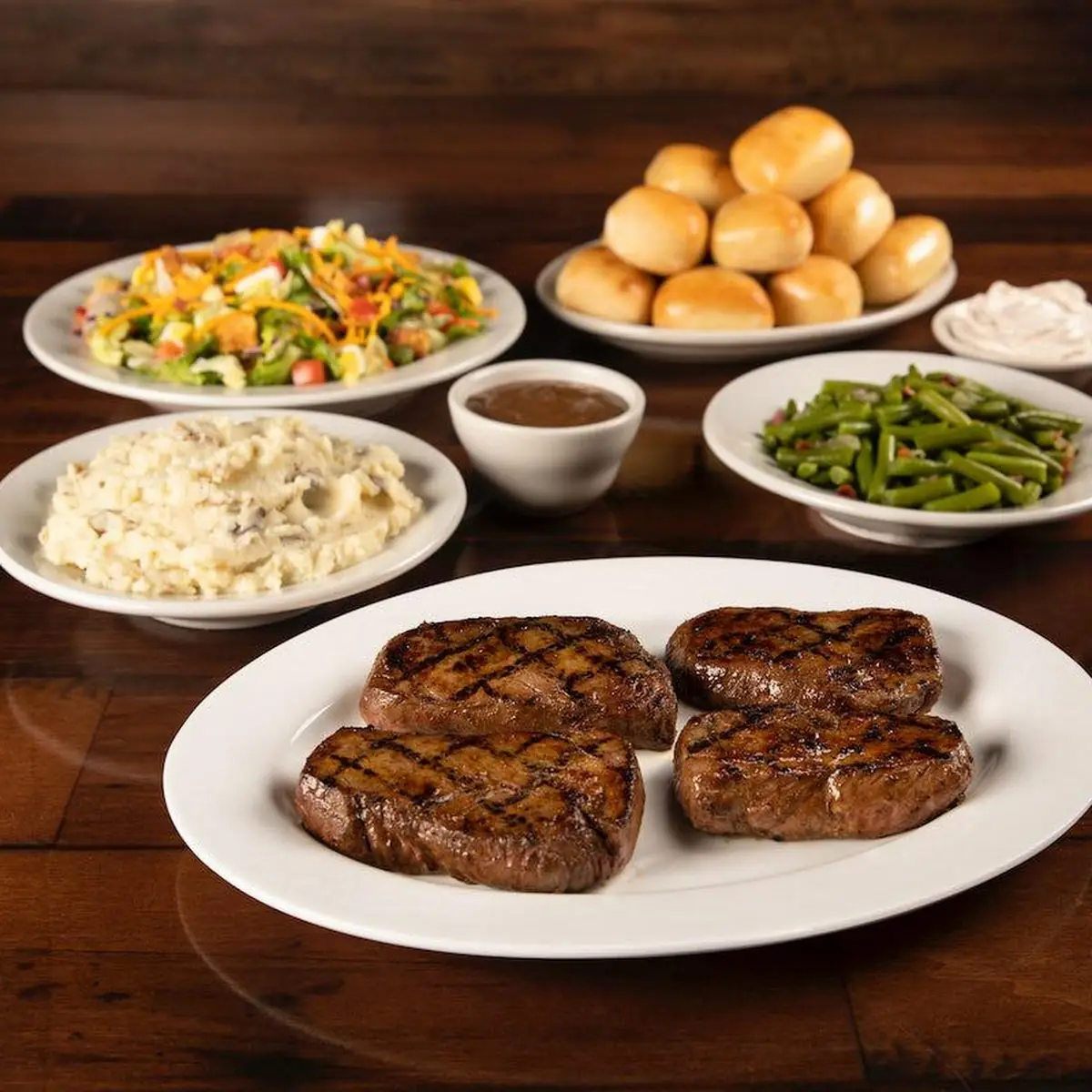 Sirloin & Grilled Shrimp Combo with 2 Sides