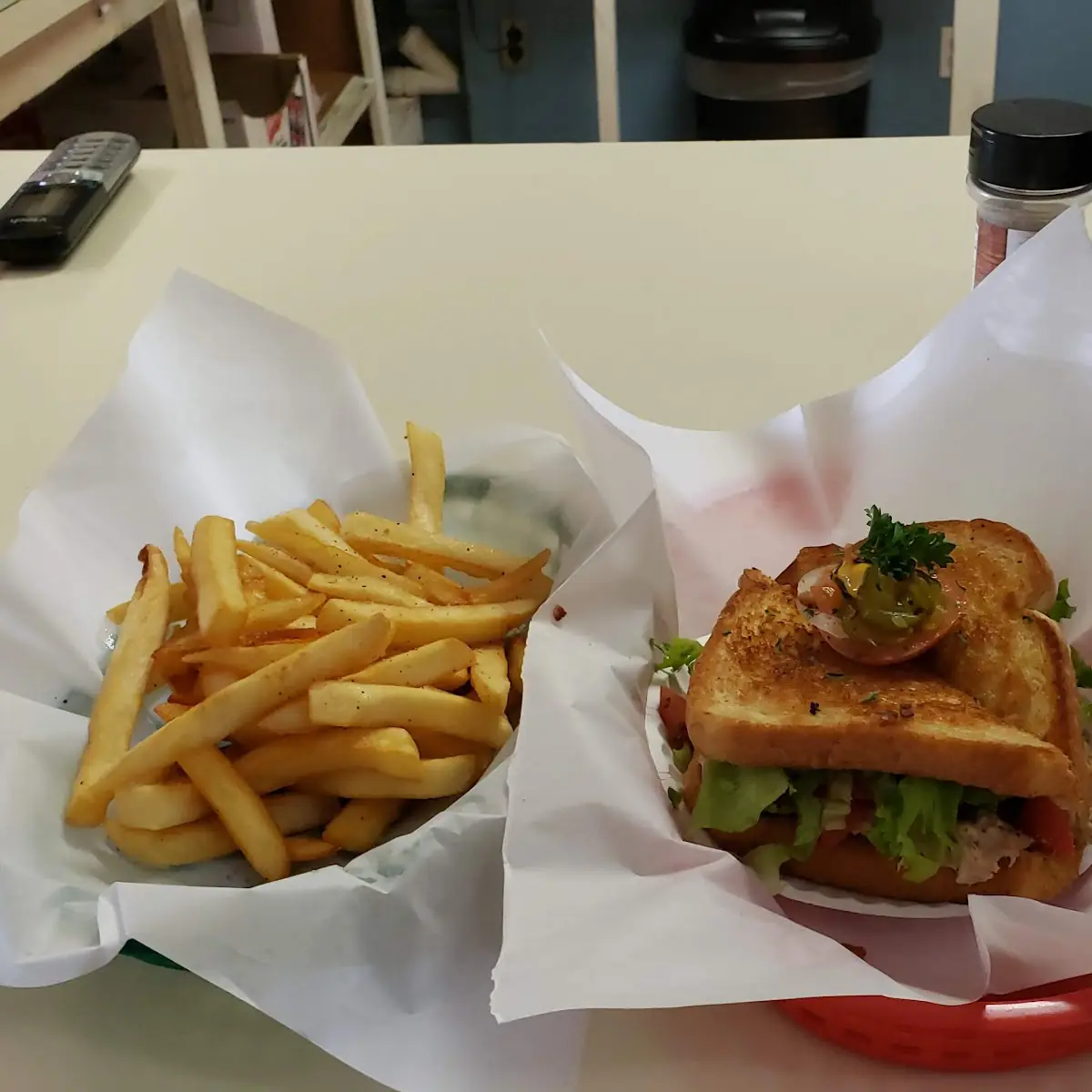 Tuna Salad Sandwich with Fries