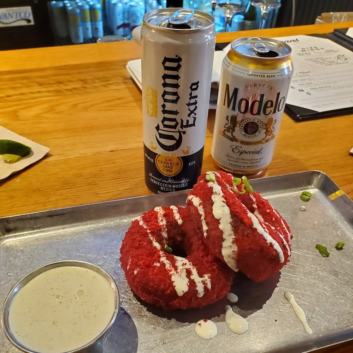 Hot Cheetos Mac and Cheese Donuts