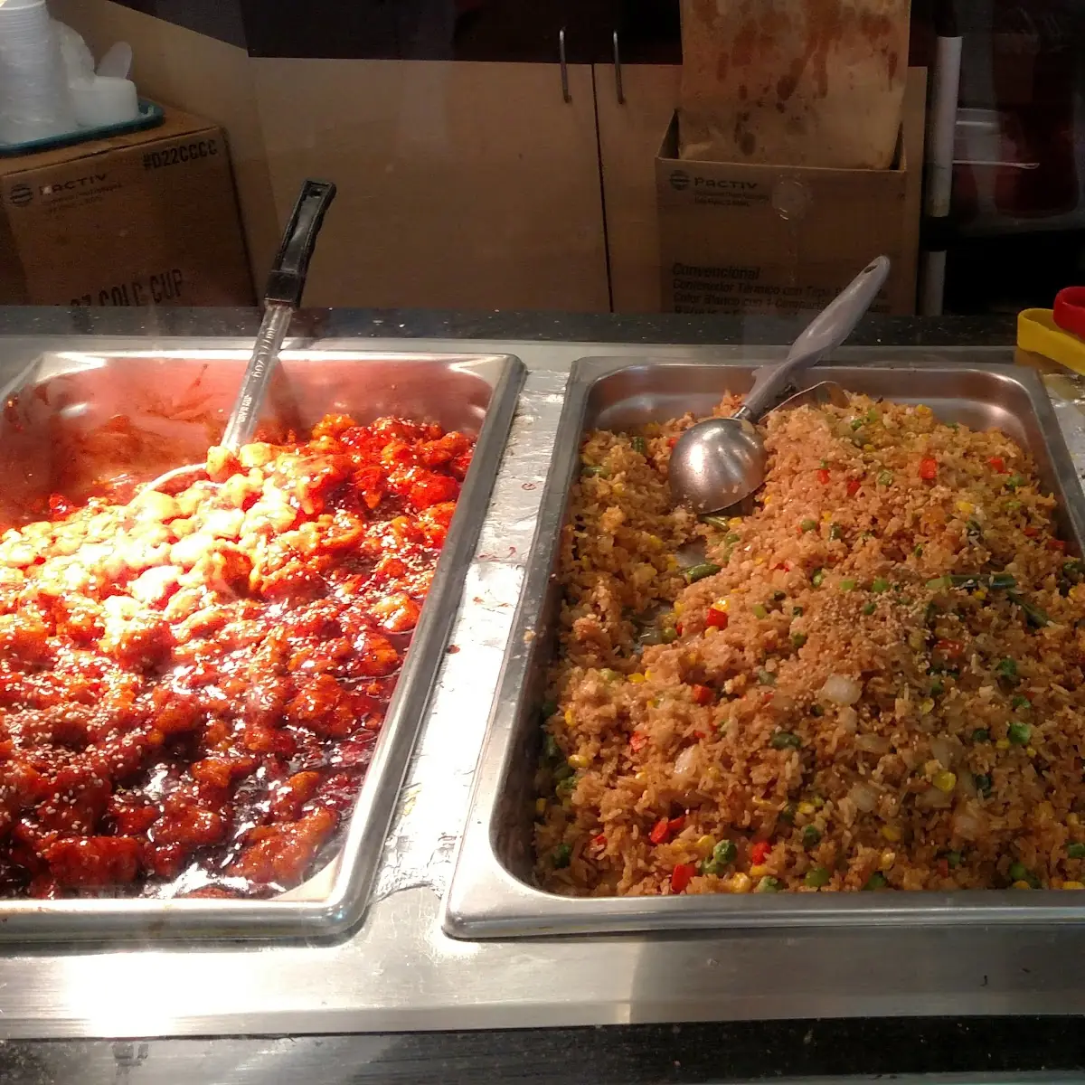 Fried Rice and Steak & Cheese Egg Rolls