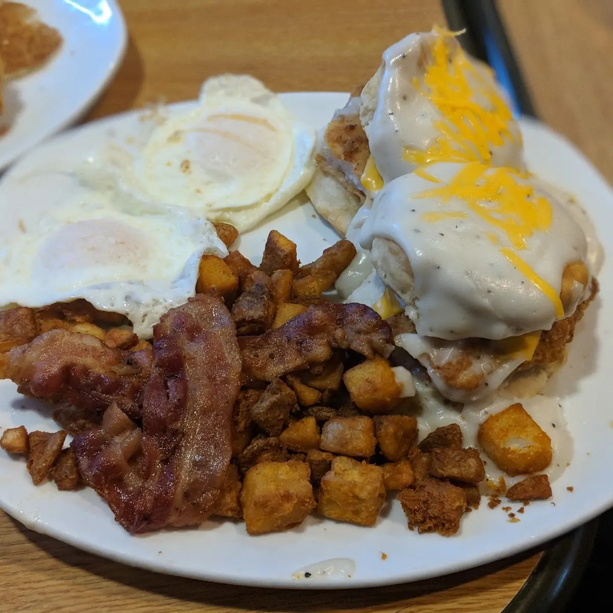 Southern Fried Chicken Biscuit Breakfast