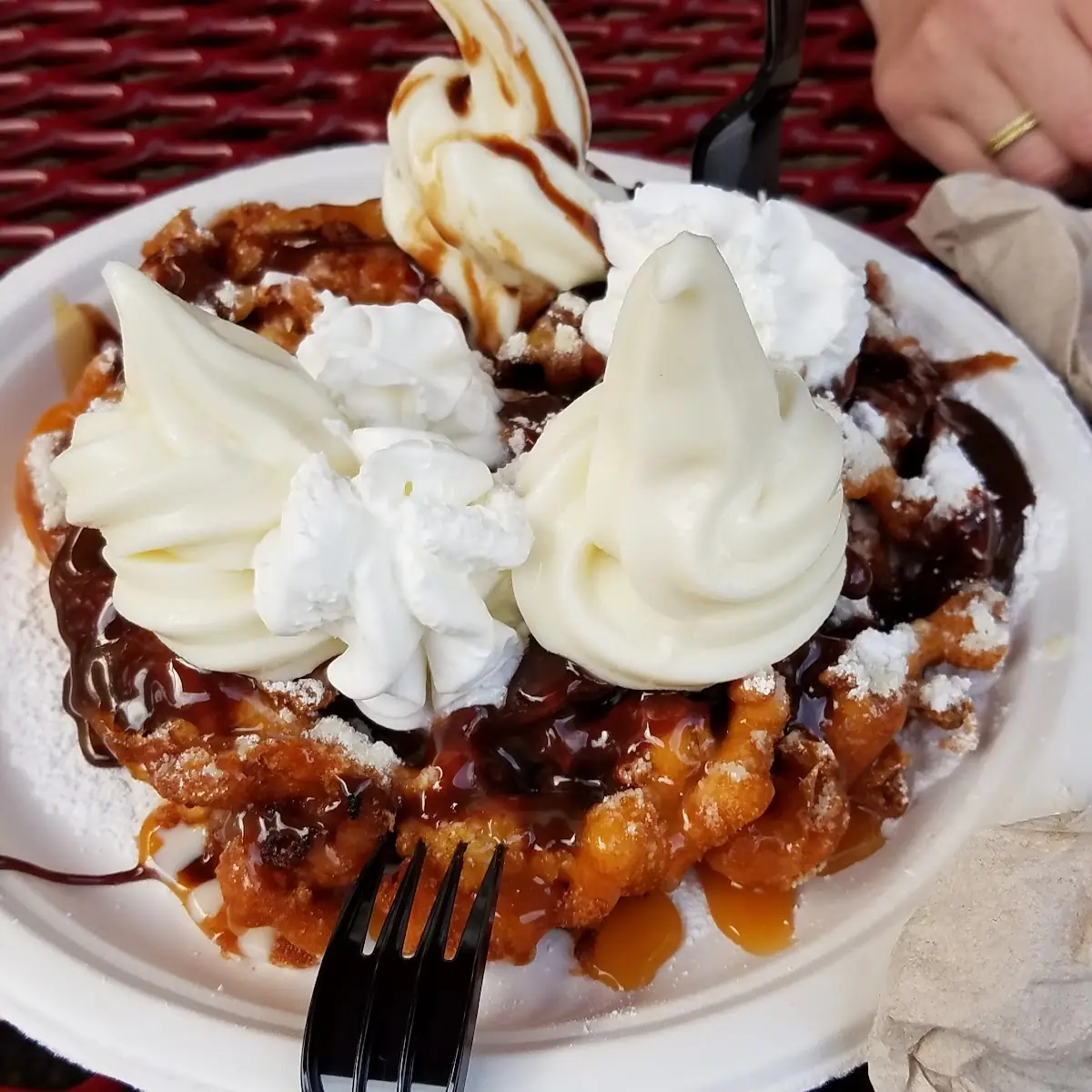 Gigantic Funnel Cake