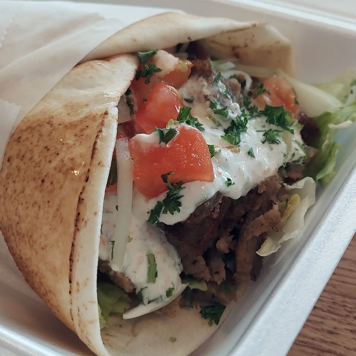 Beef Gyro in Pita