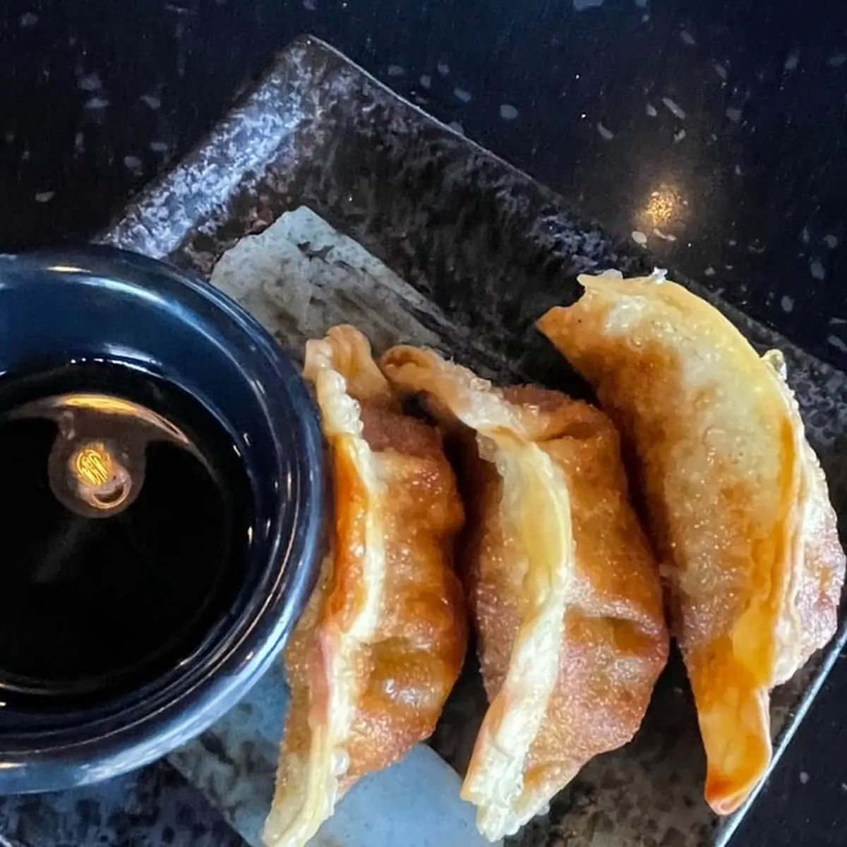 Fried Gyoza with Dipping Sauce