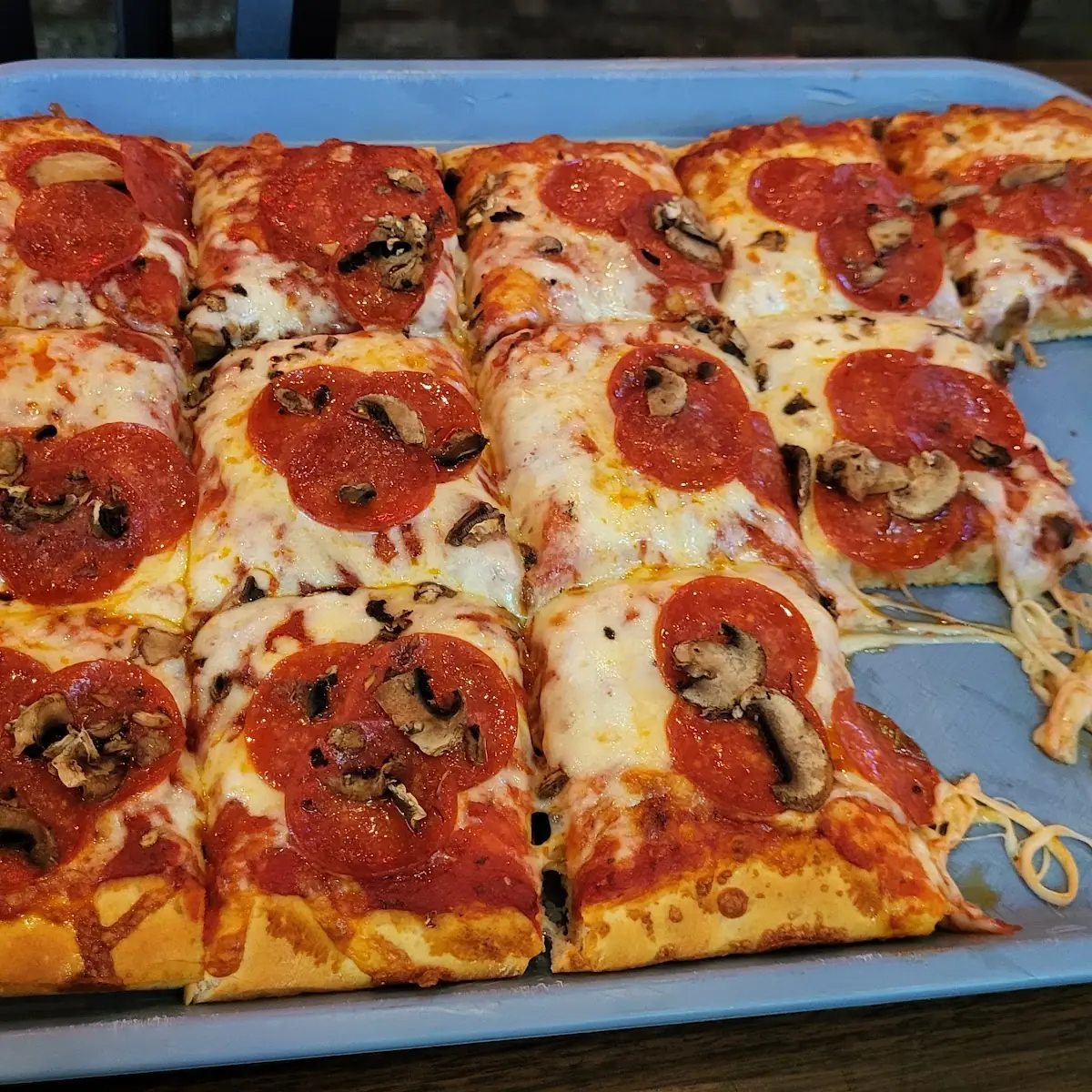 Pepperoni and Mushroom Pizza