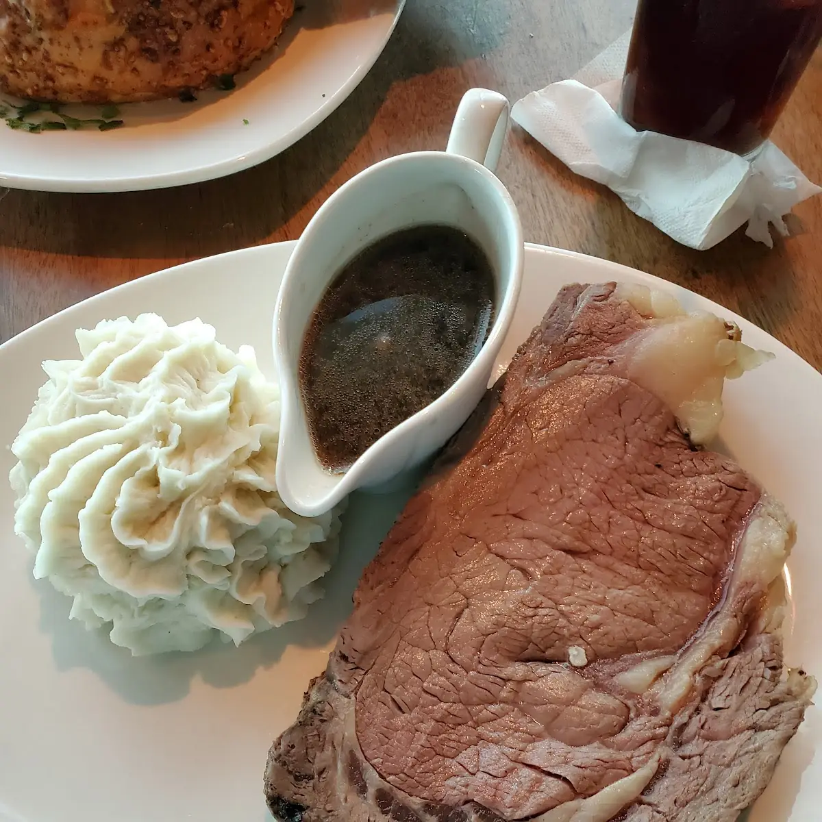 Prime Rib with Garlic Mashed Potatoes