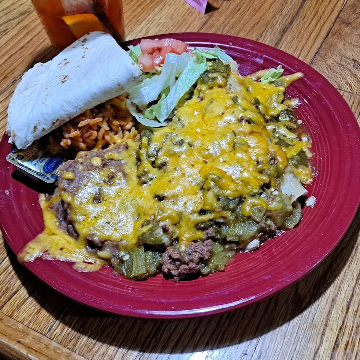 Green Chile Chicken Enchilada