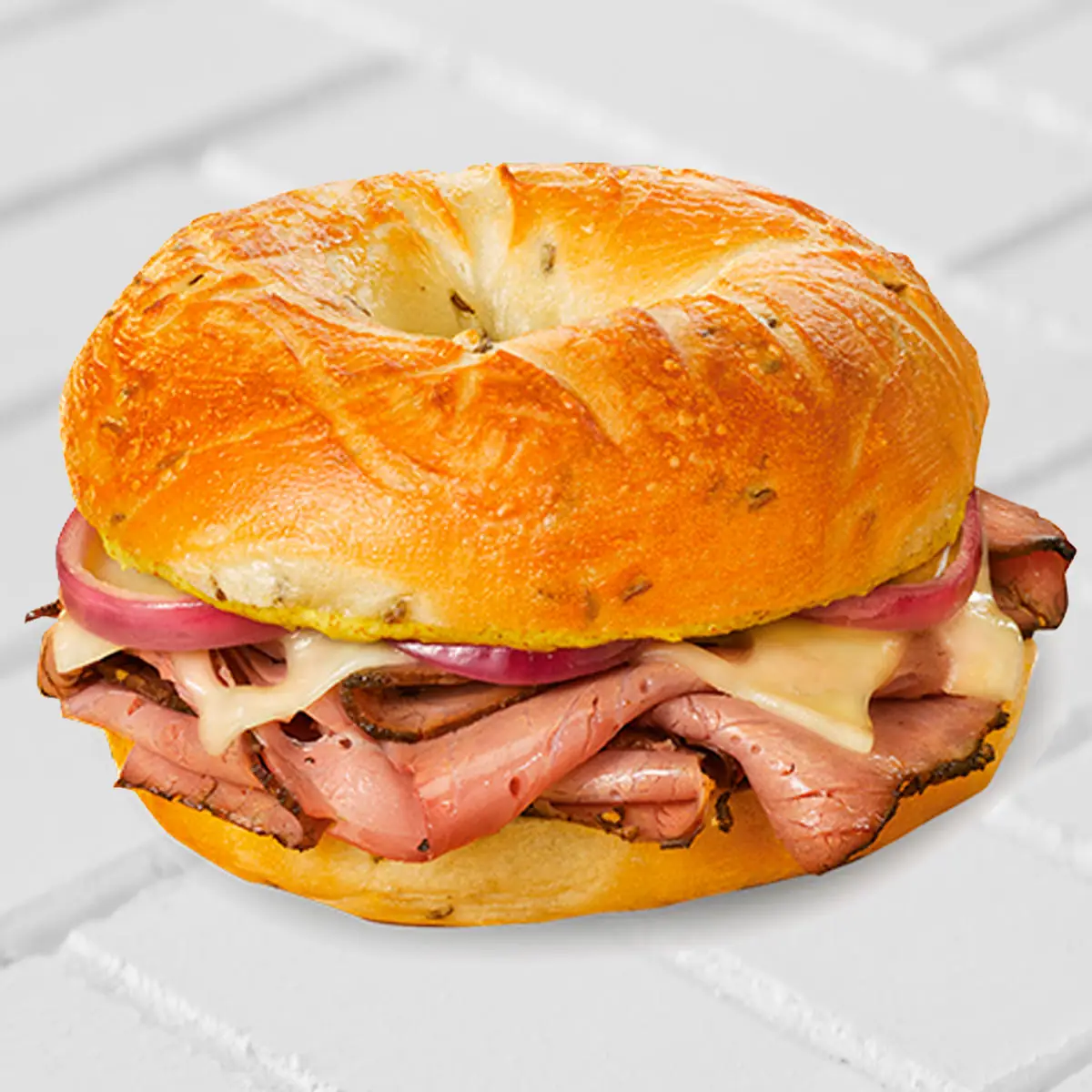 Meat on Bagel
