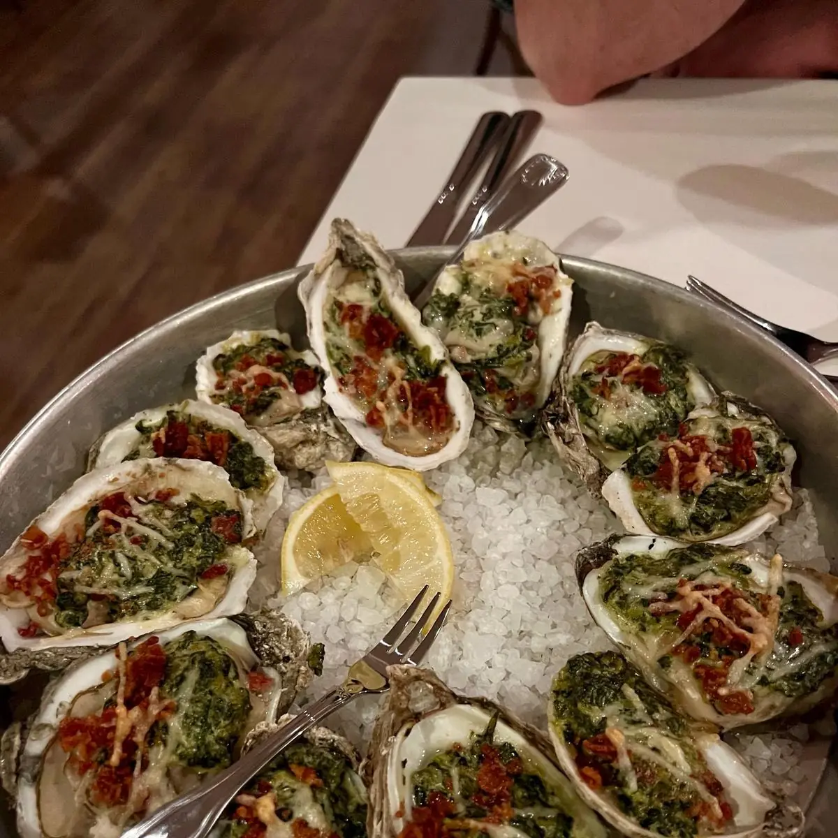 Oysters Rockefeller