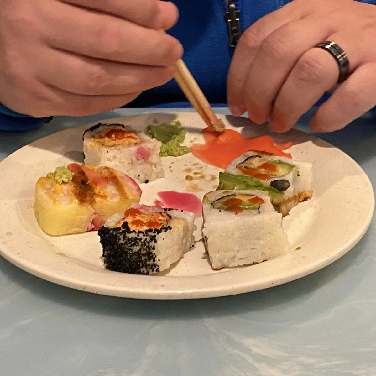 Freshly Made Sushi Rolls