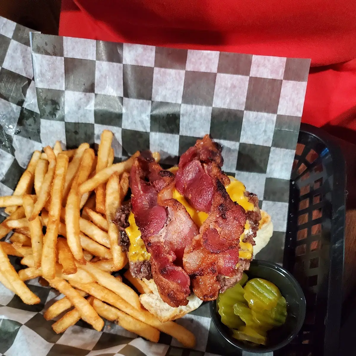 Bacon and Cheese Burger Combo