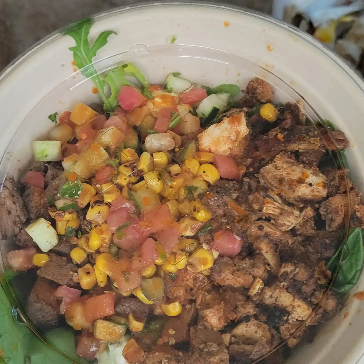 Grilled Steak Chicken Bowl