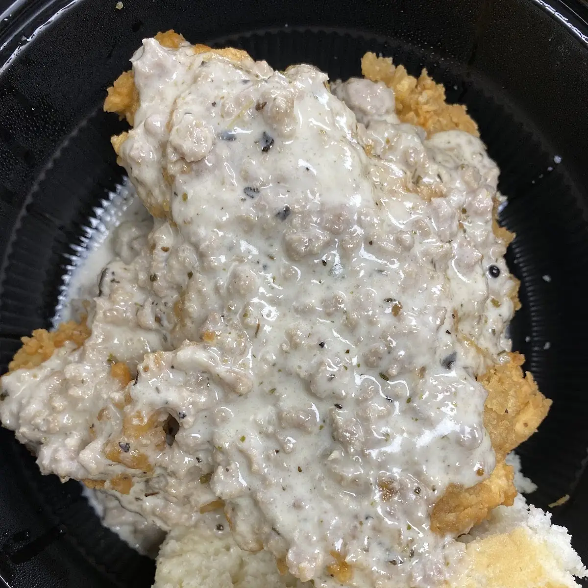 Sausage Gravy Smothered Chicken