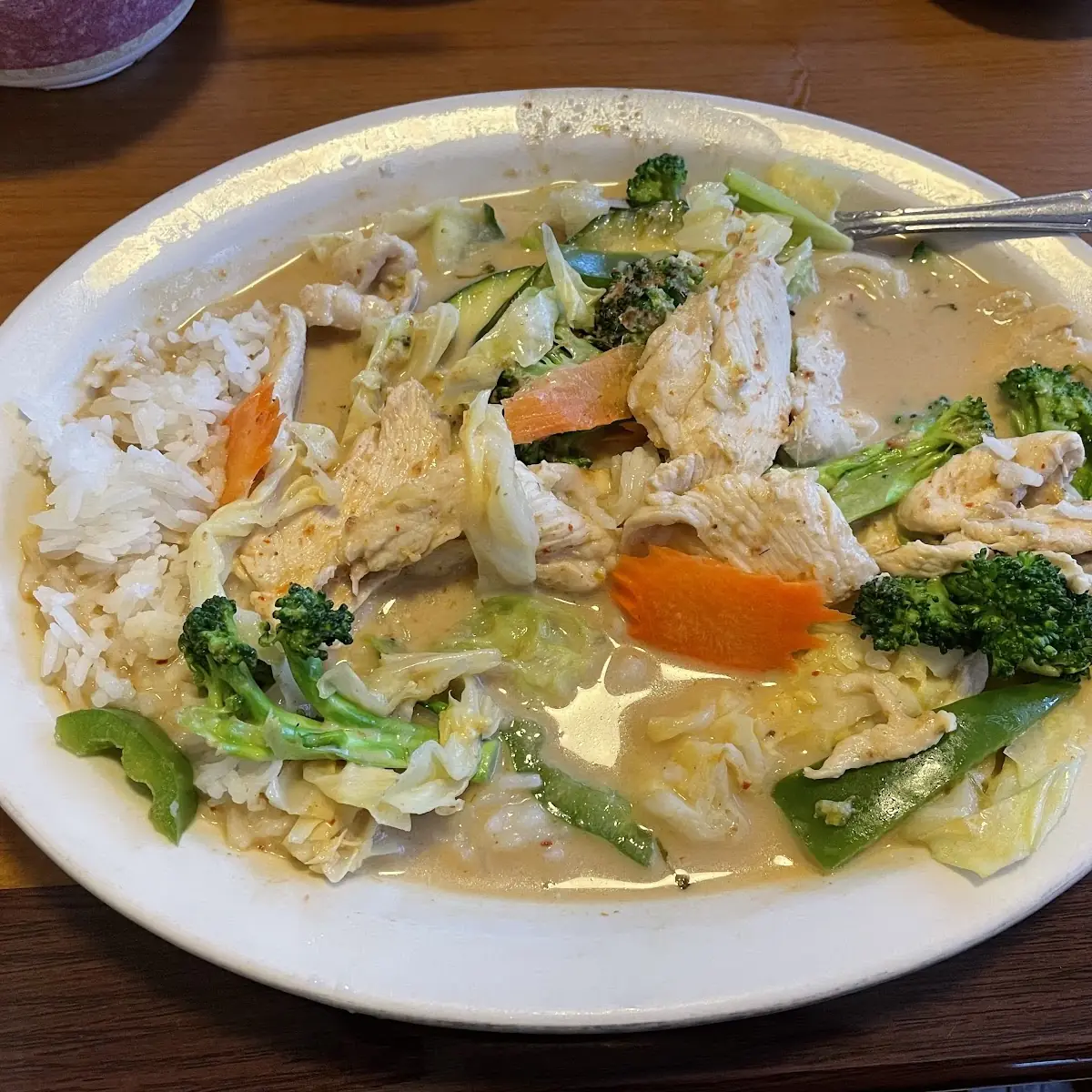 Red Curry Chicken with Jasmine Rice