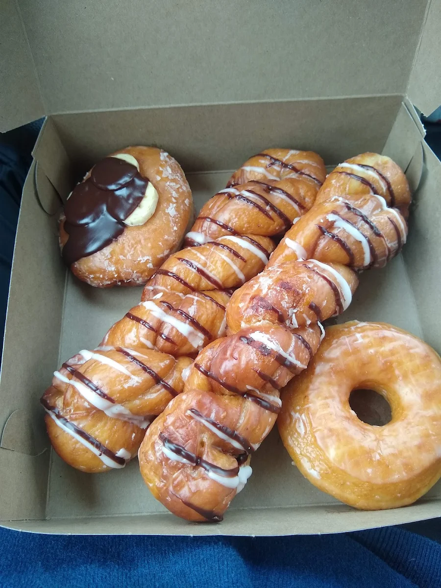 Dutch Monkey Doughnut 2 Chocolate Chip Twists 1 Glazed