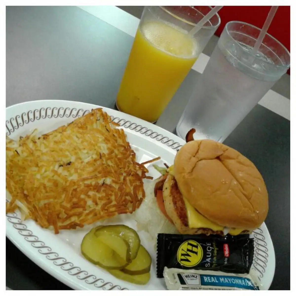 Chicken Burger with Bacon