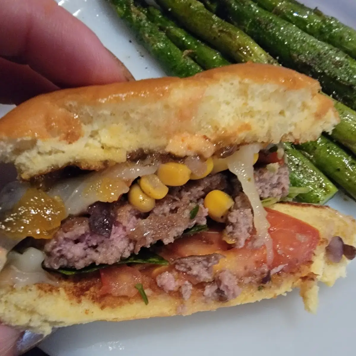 Spicy Peach Burger