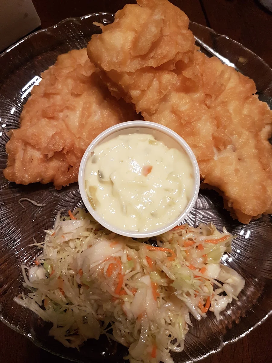 Alaskan Whitefish & Chips with 4 Shrimp for an Additional Charge