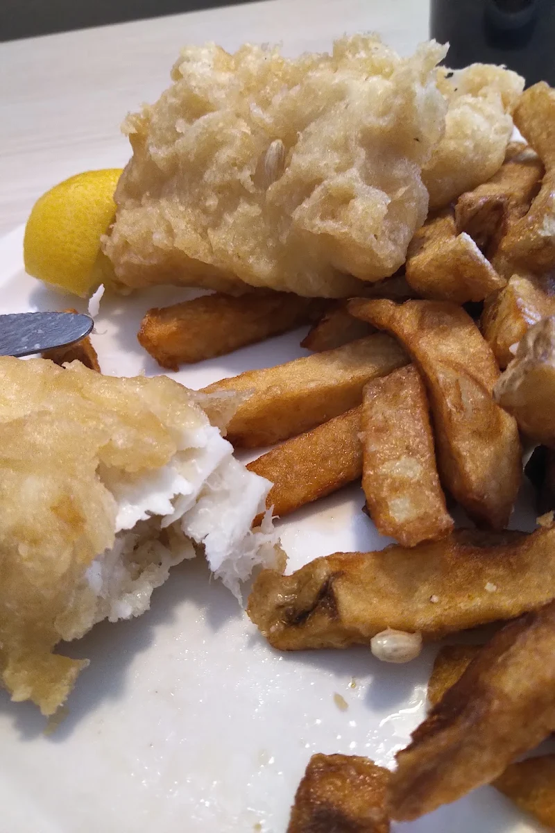 Haddock & Chips with Shrimp