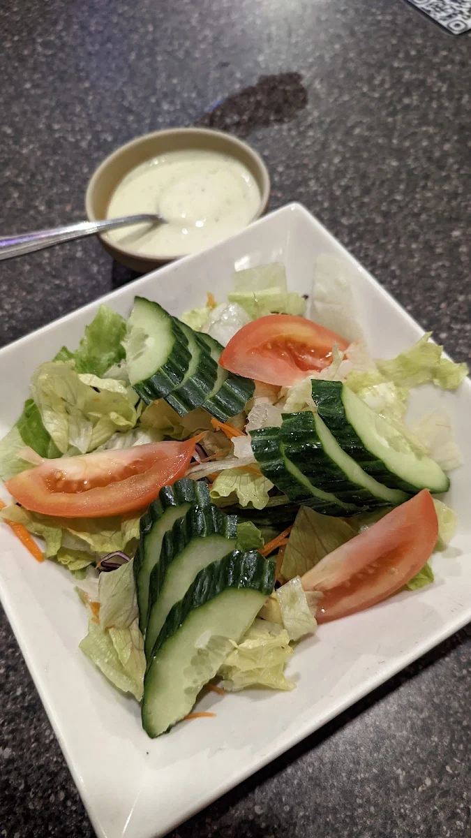 House Salad with Ranch, Shizen Japanese Restaurant