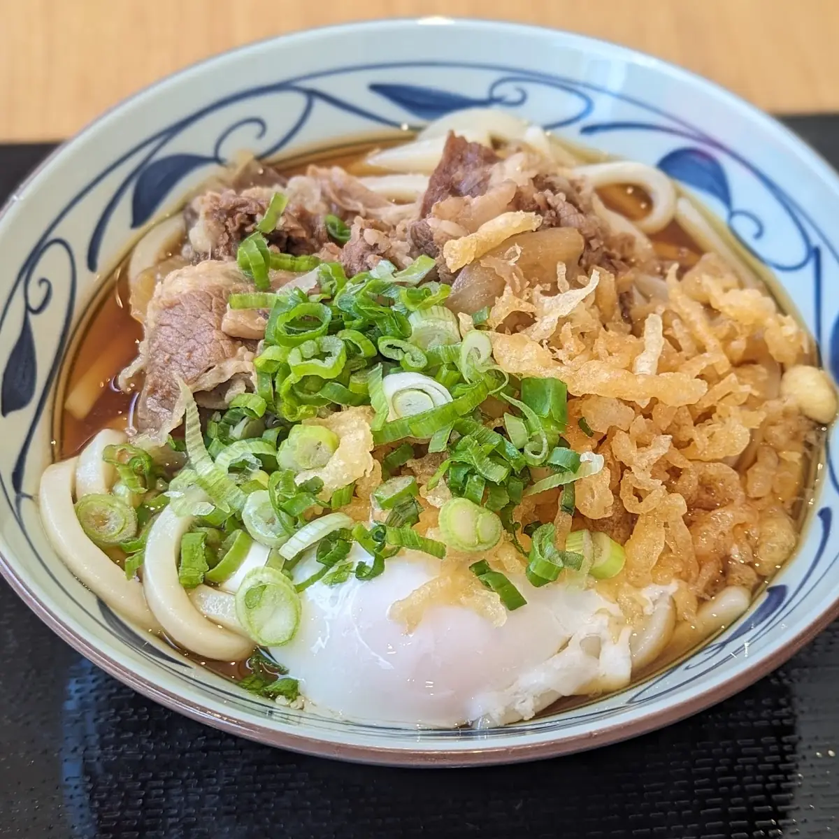 Beef Udon with Tempura Bits