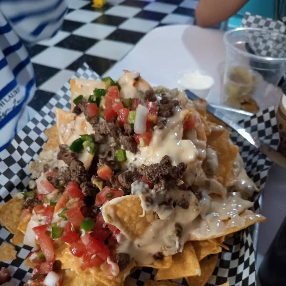 Garbage Pail Nachos Carne Asada