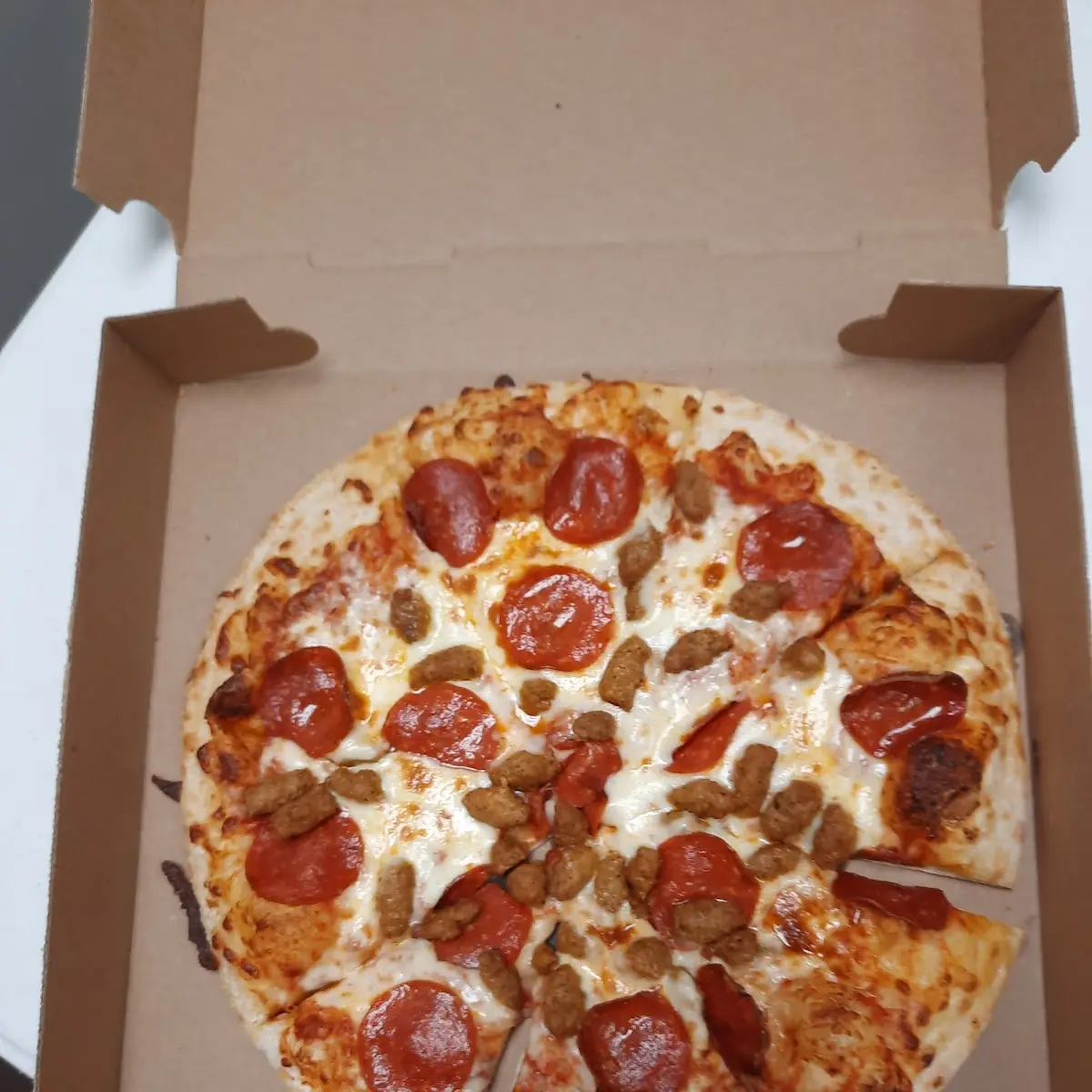 Pepperoni and Sausage Pizza