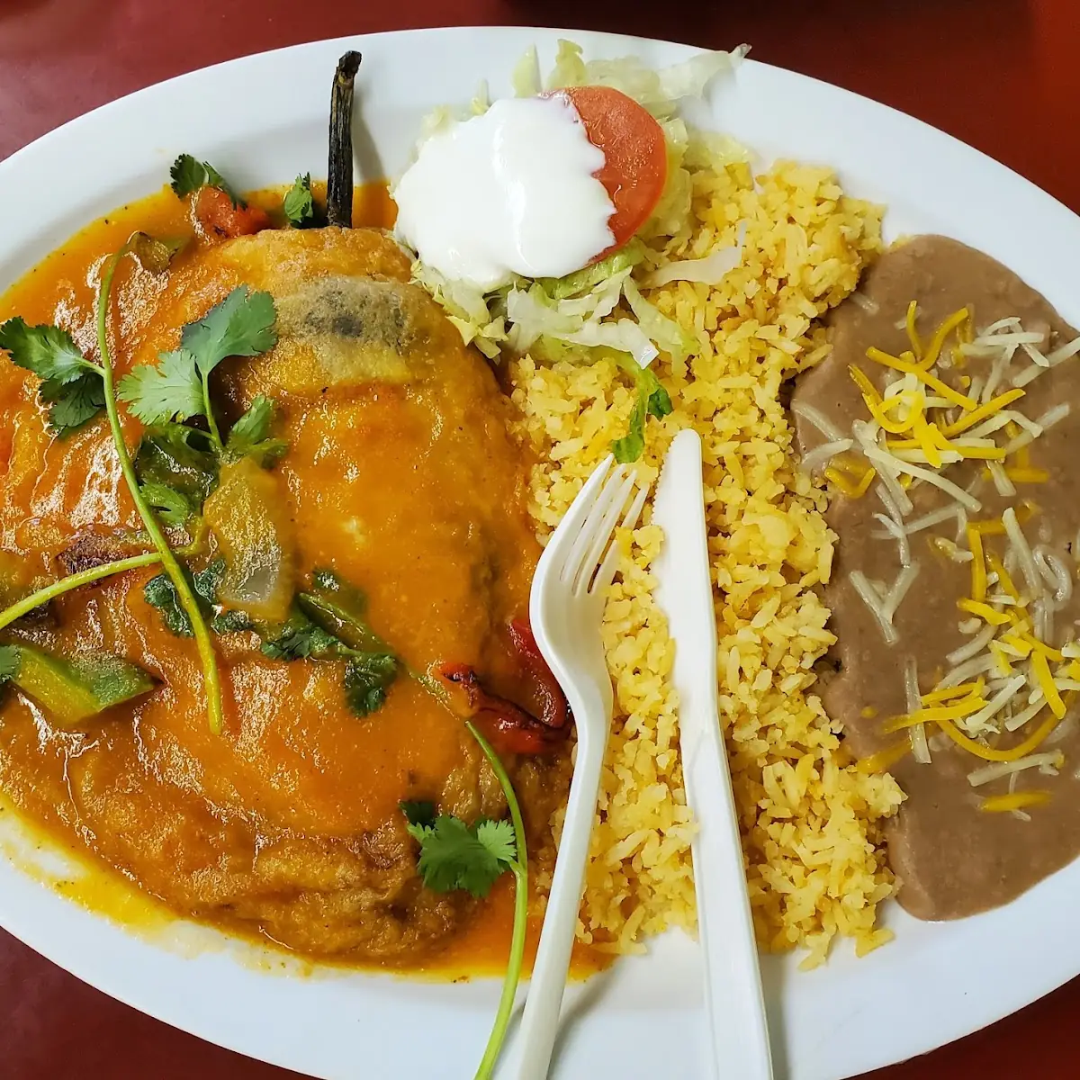 Chile Relleno Dinner Plate
