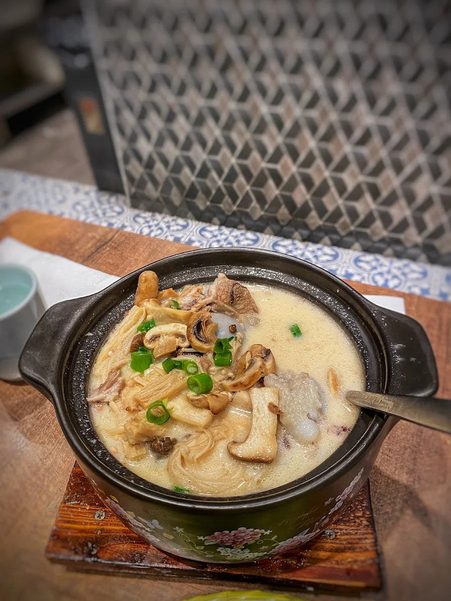Pork Bone Soup with Mixed Mushrooms