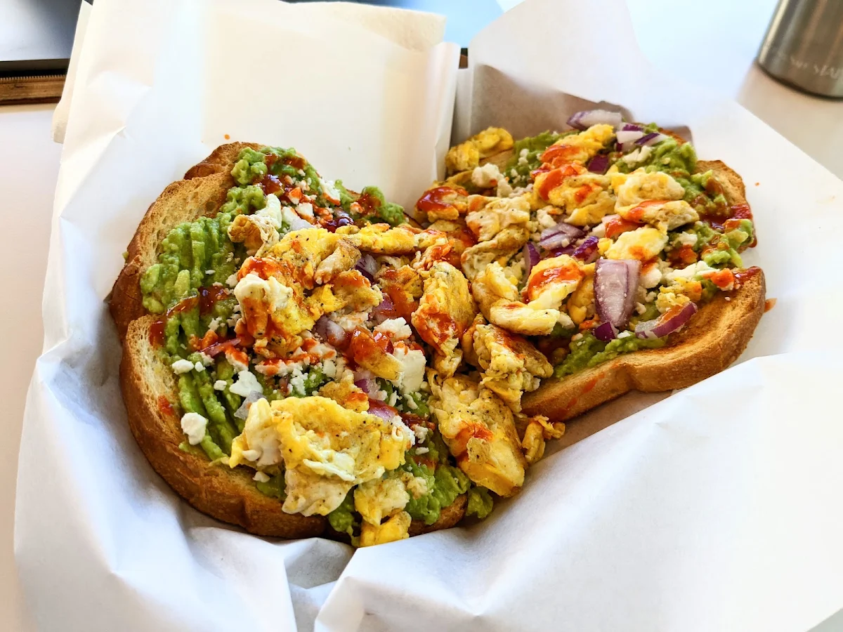 Avocado Toast w Scrambled Eggs