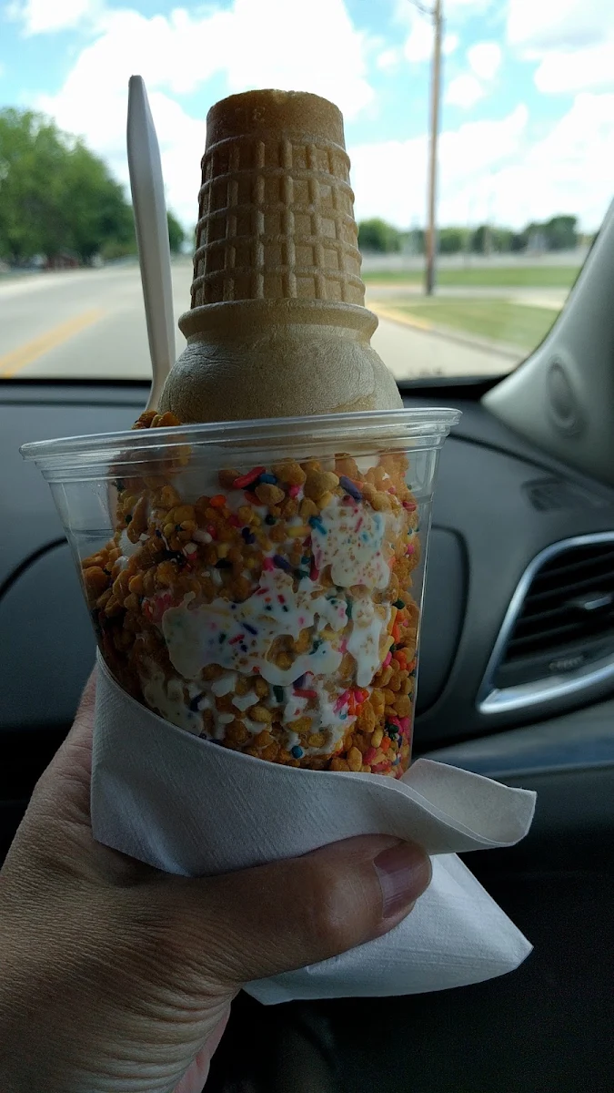 Vanilla Ice Cream and Crunch