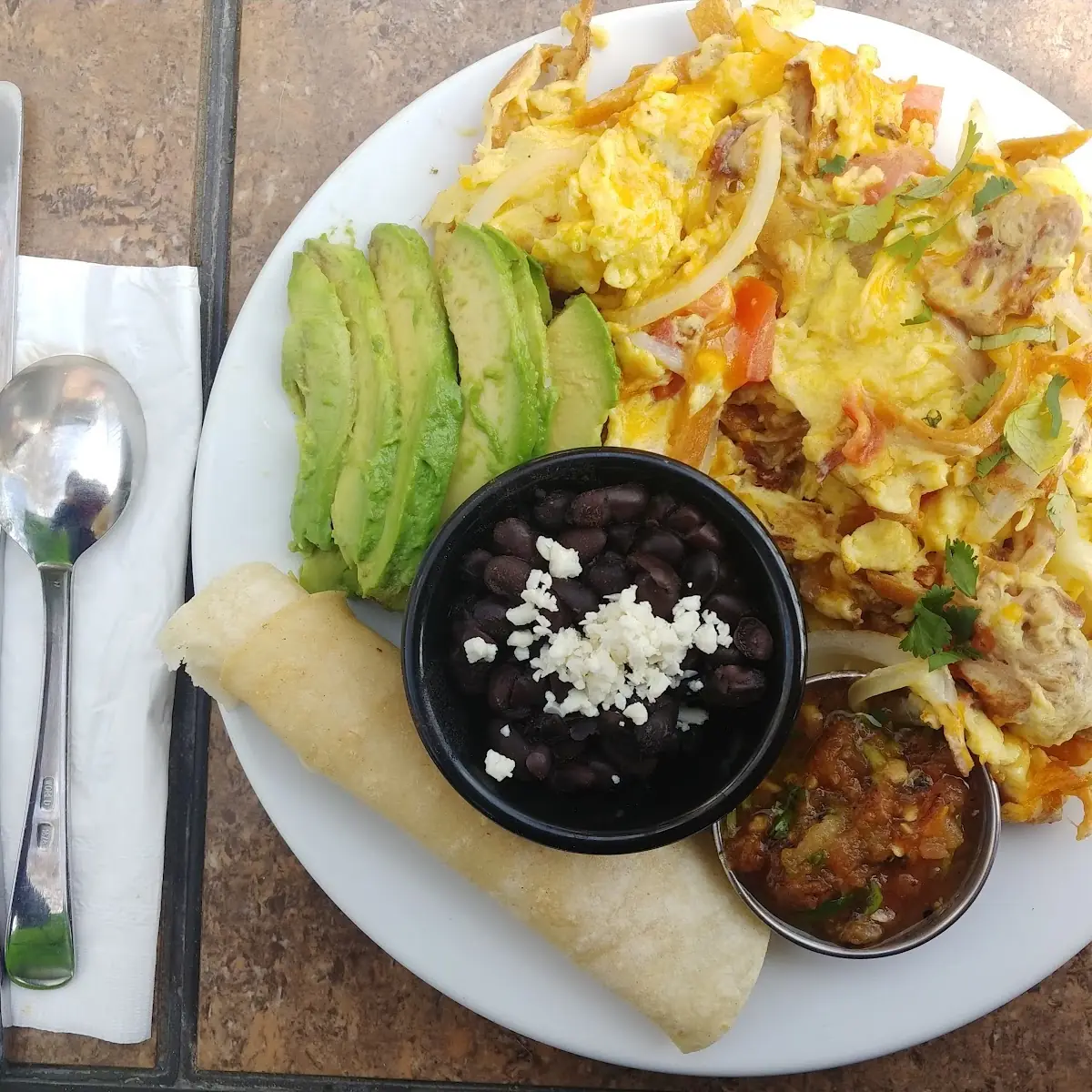 Black Beans with Cotija Cheese