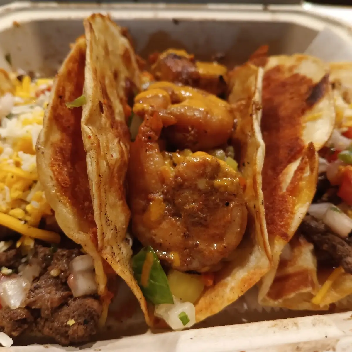 Detroit Beef & Southside Shrimp Tacos