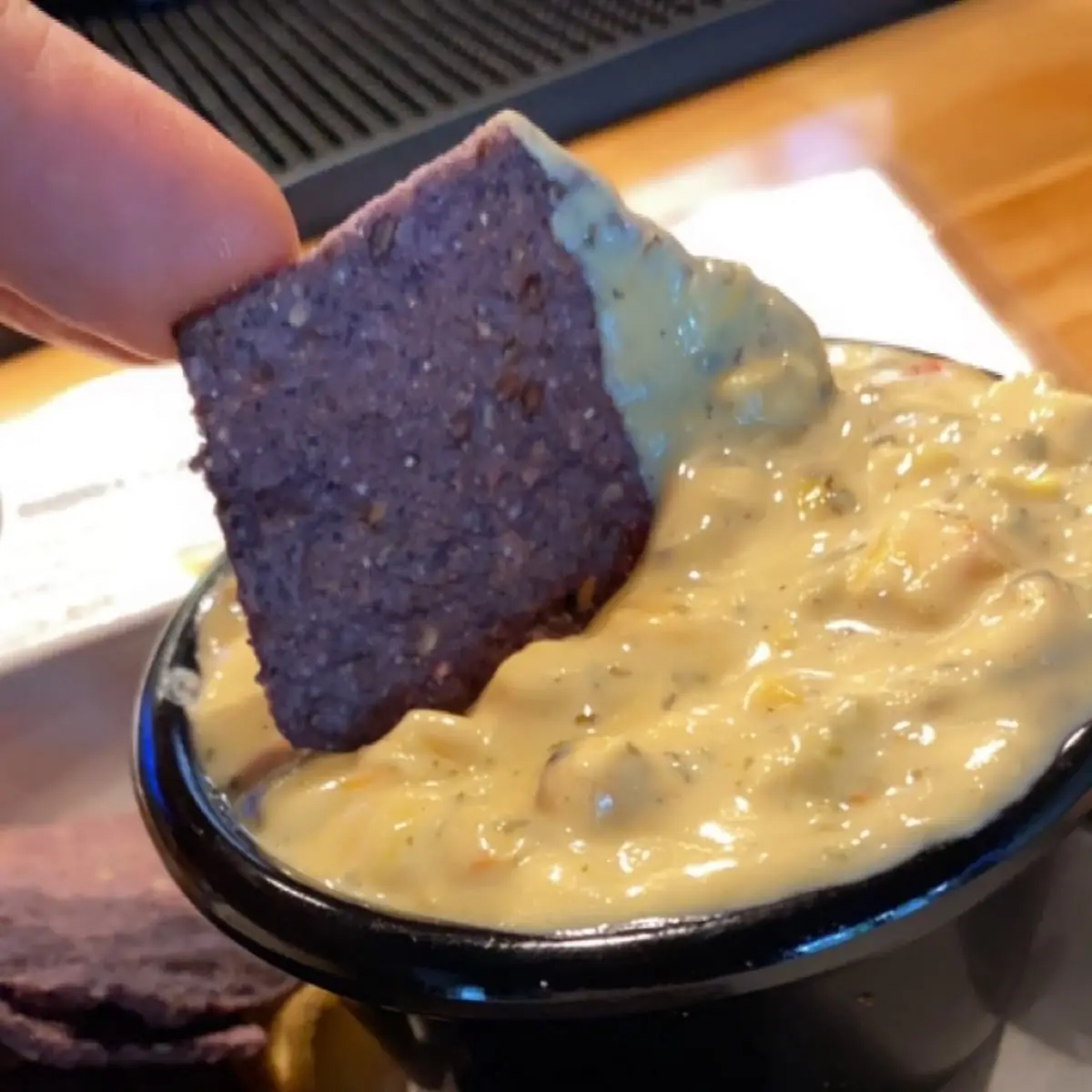 Elote Cheese Dip and Chips