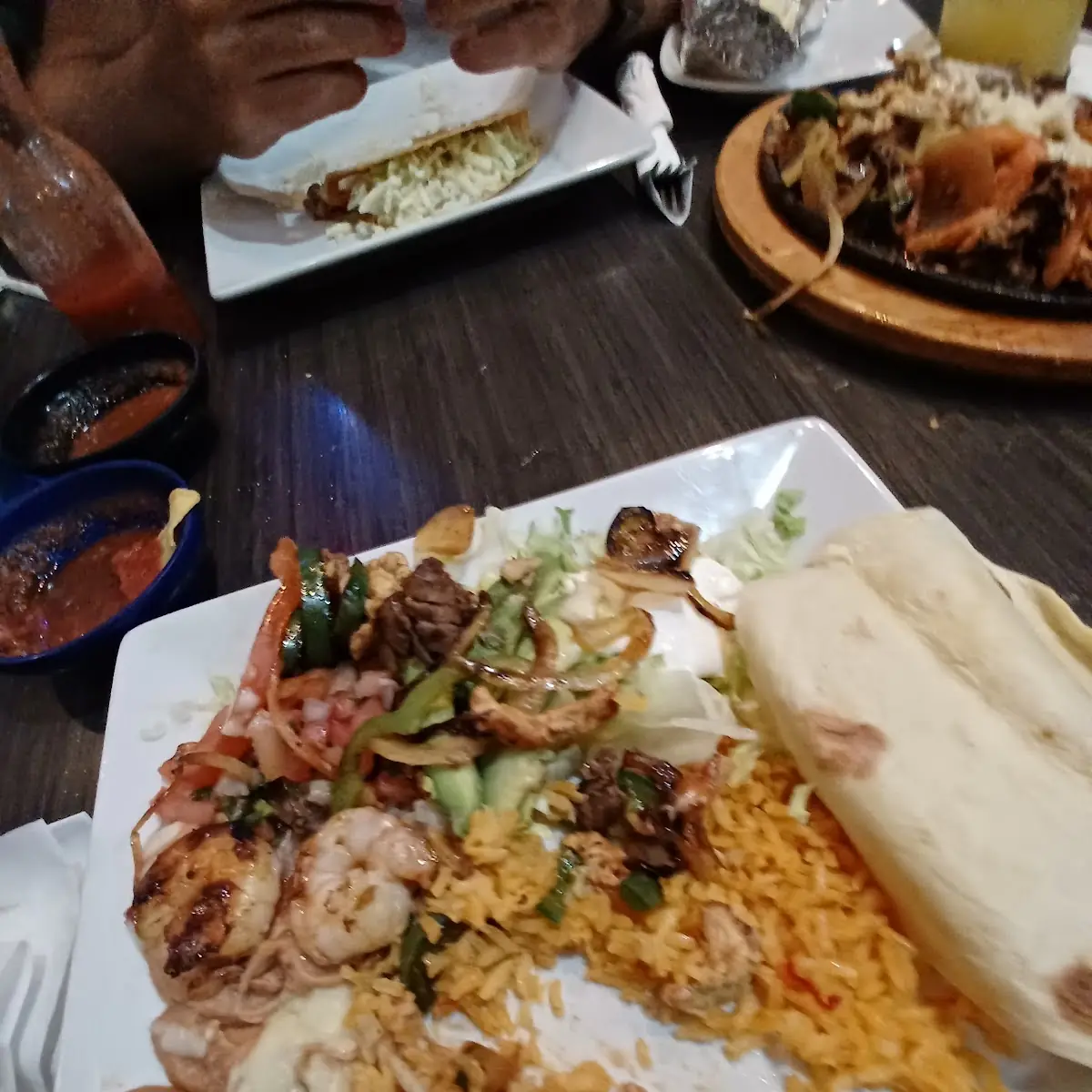 The Sides for the Steak and Shrimp Fajitas