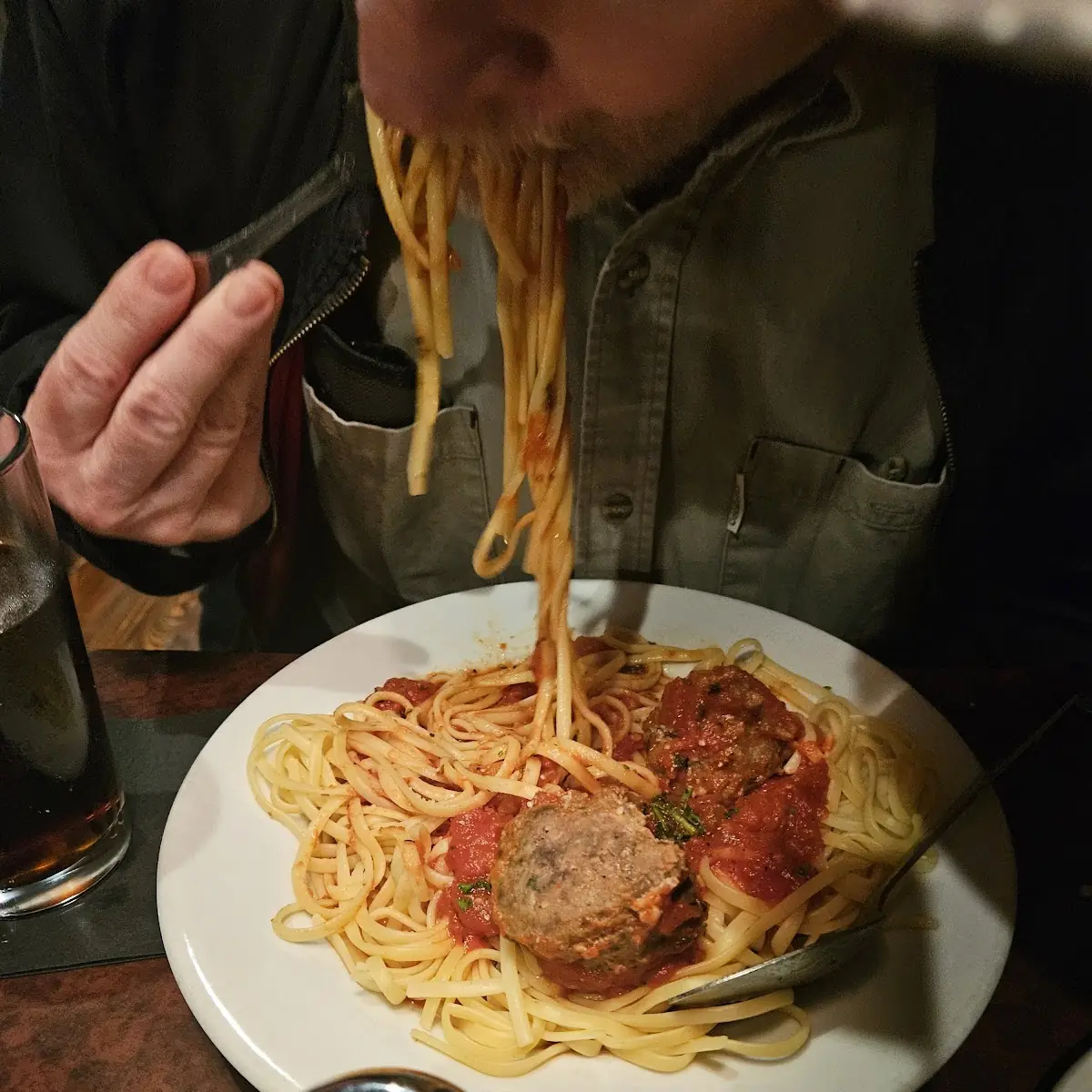 Spaghetti with Spicy Meat-A'-Ball