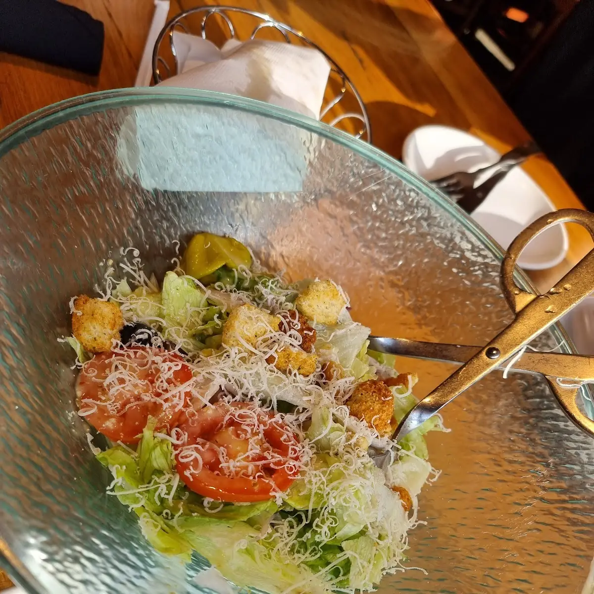 Salad and Bread Sticks