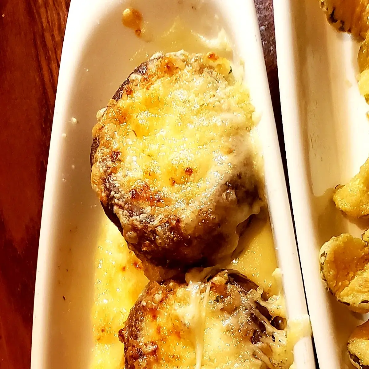 White Cheddar Stuffed Mushrooms
