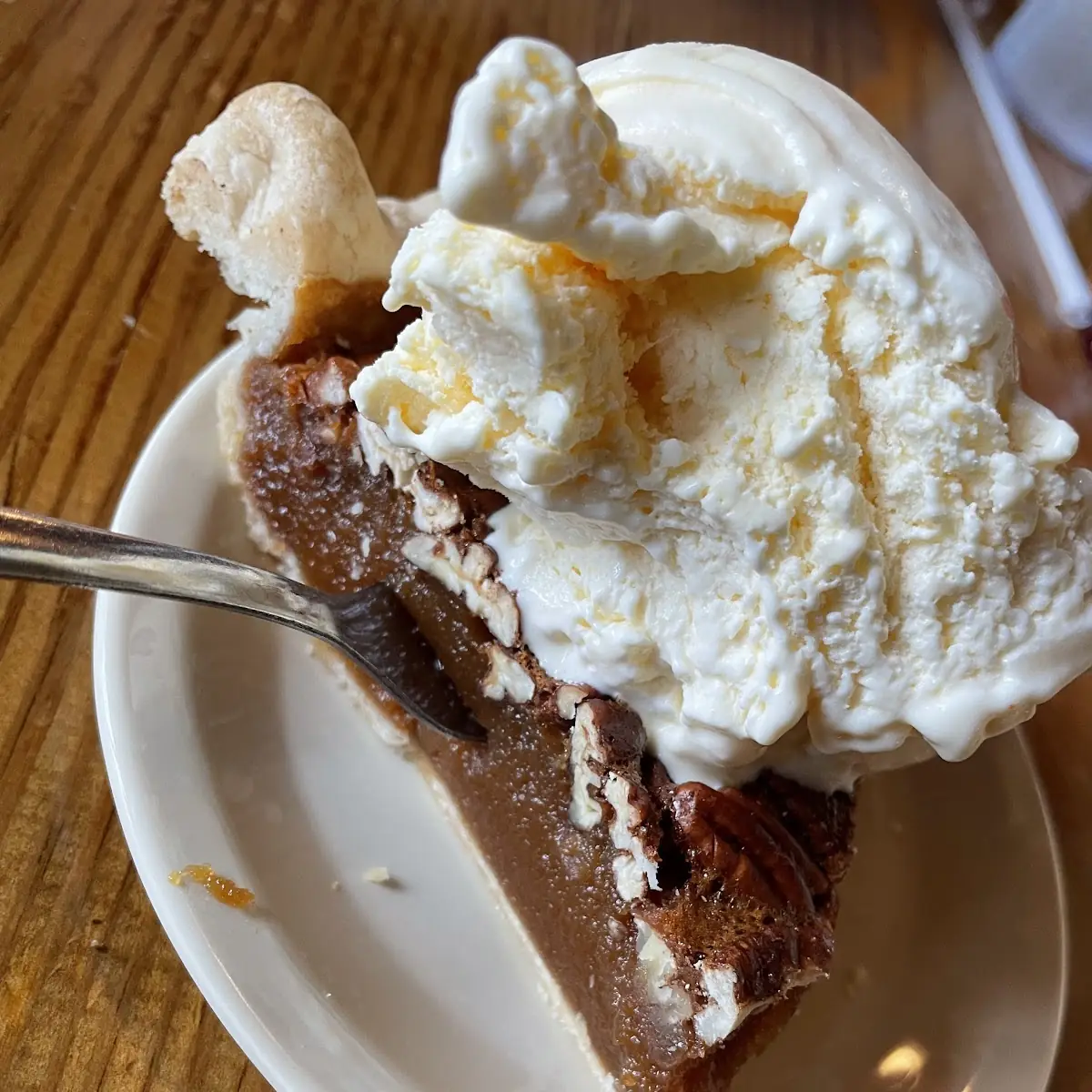 Pecan Pie and Vanilla Ice Cream