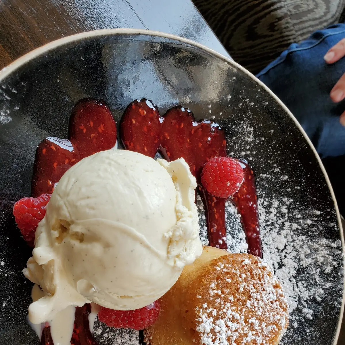 Butter Pound Cake with Vanilla Ice Cream