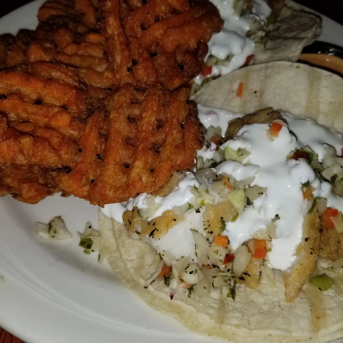 Fish Tacos and Fries