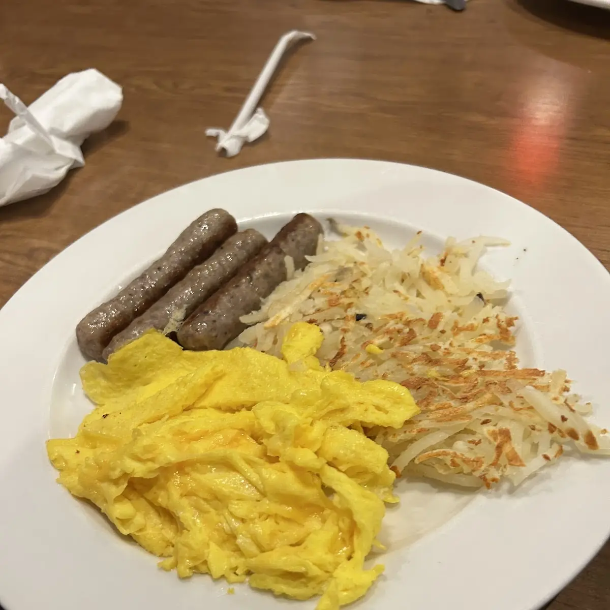 Sausage Egg and Hash Browns
