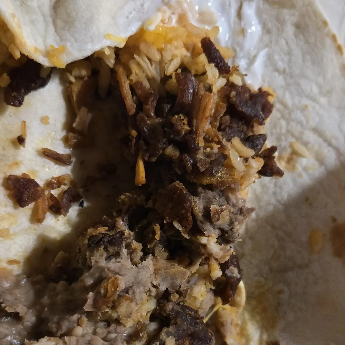 Chicken Rice and Bean Burrito