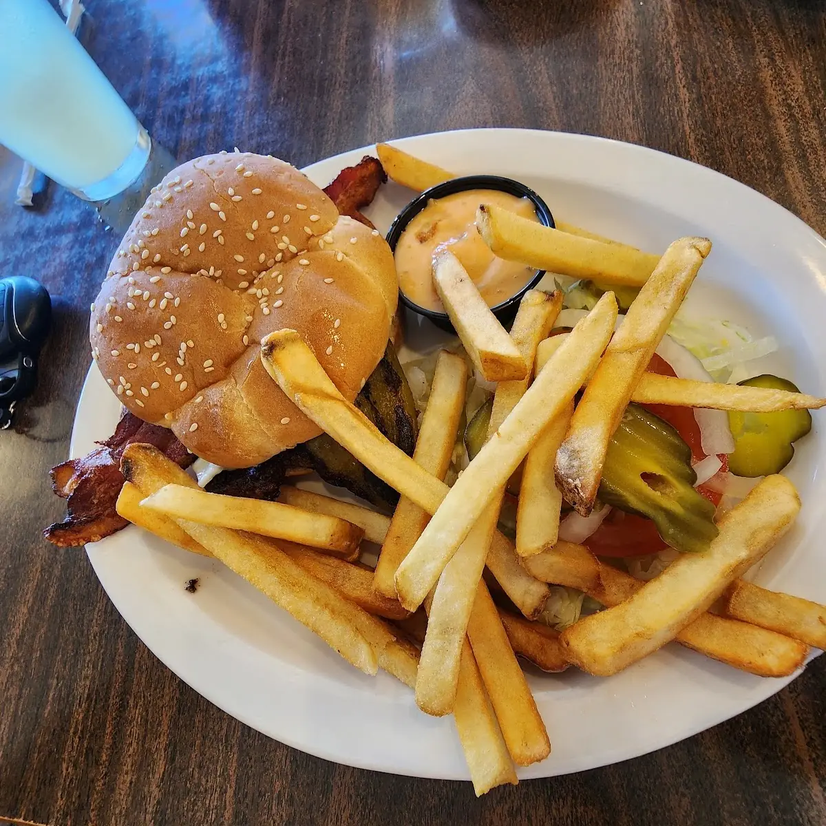 Tita Burger with Chile Verde