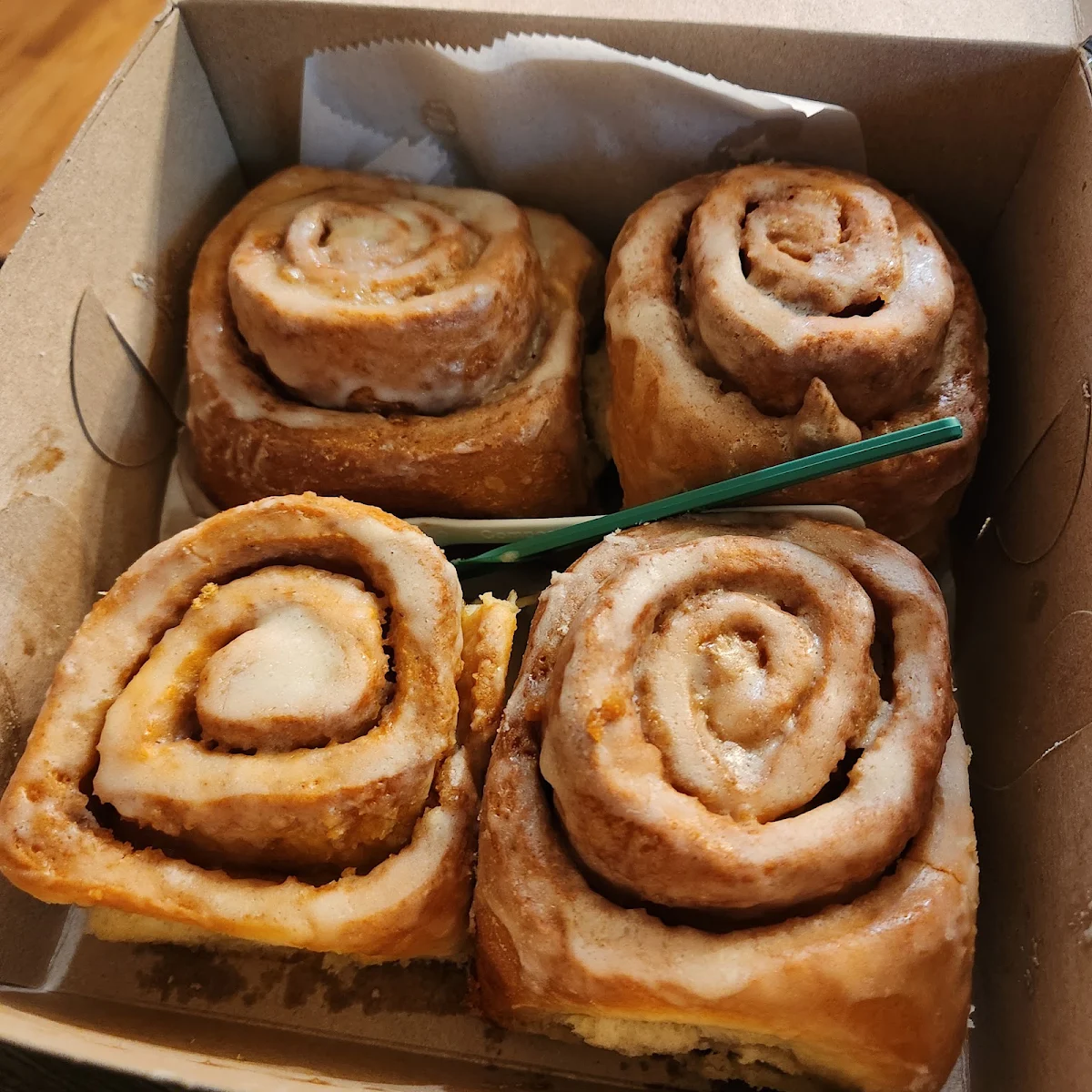 Vegan Cinnamon Bun and Coffee