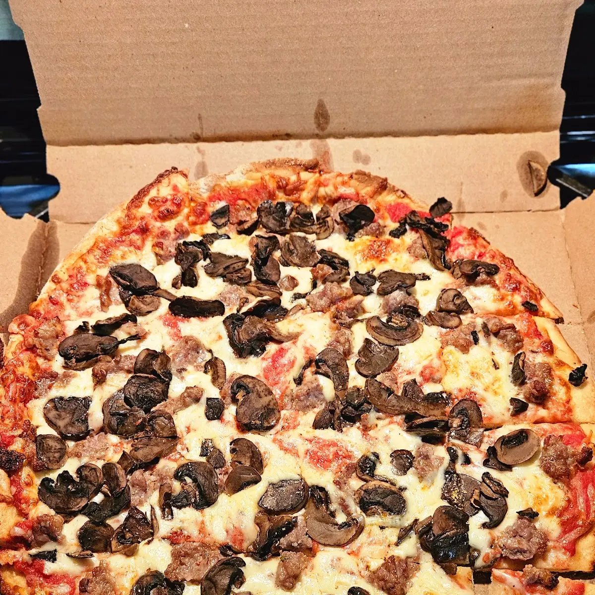 Mushroom and Sausage Regular Crust Pizza
