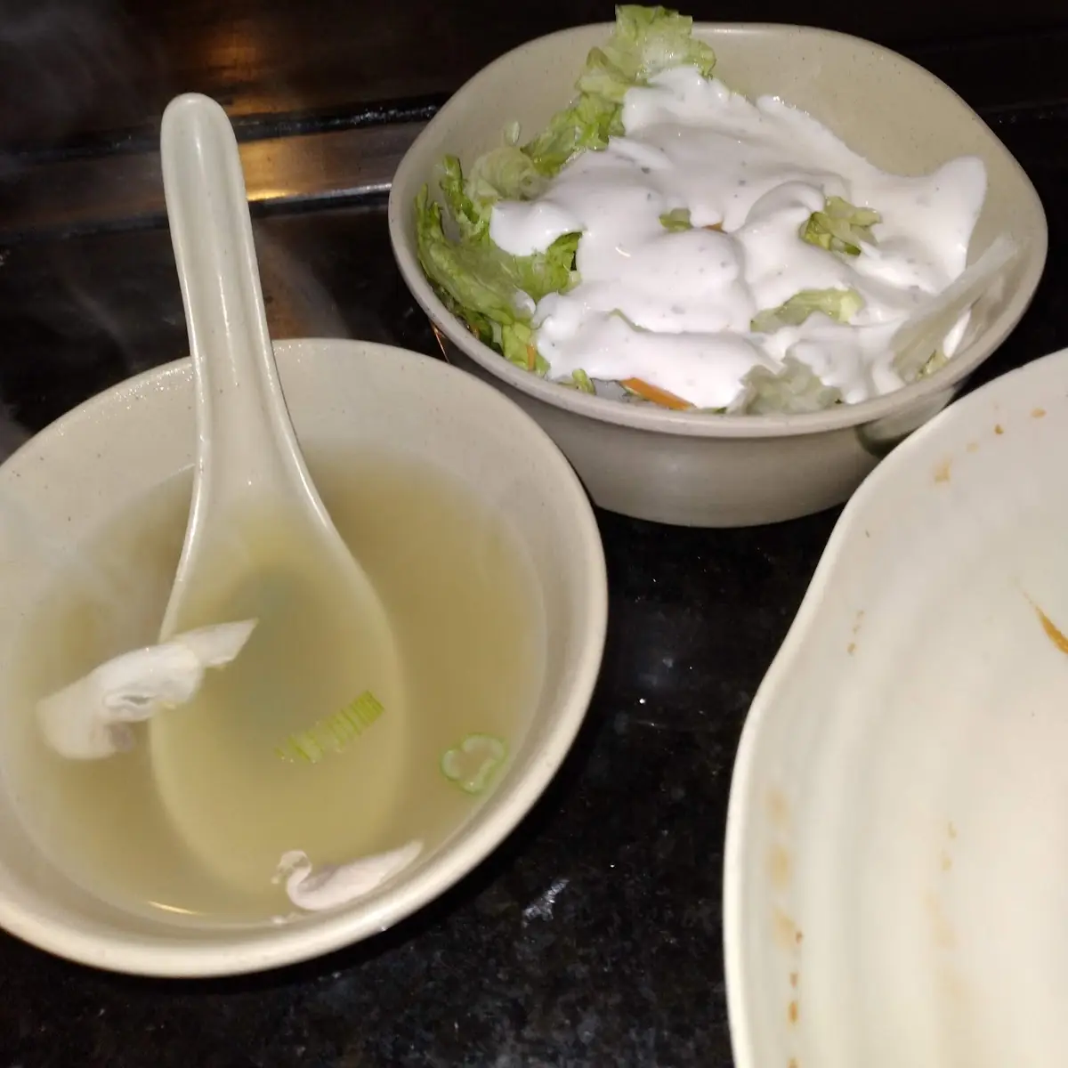 Fresh Salad with Mushroom Soup