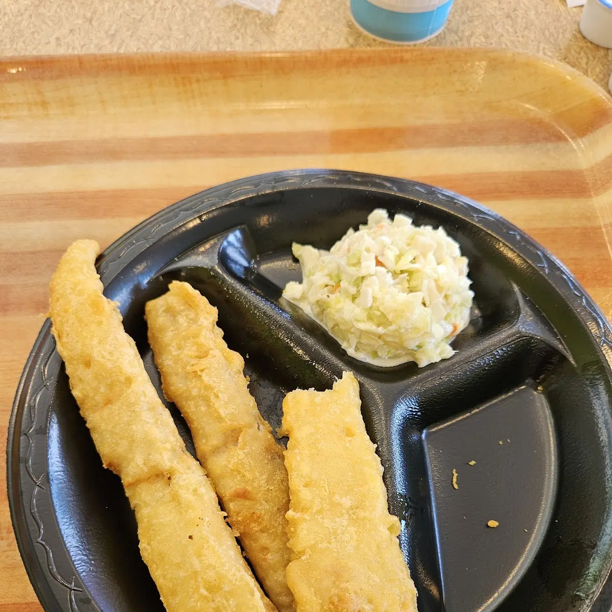 Fried Fish and Coleslaw
